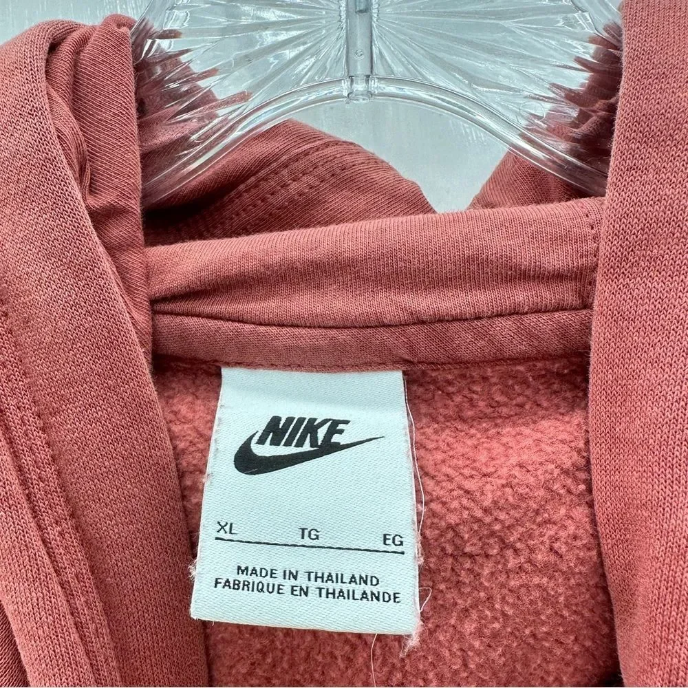 Nike salmon long sleeve hooded sweatshirt‎ hoodie women's xl